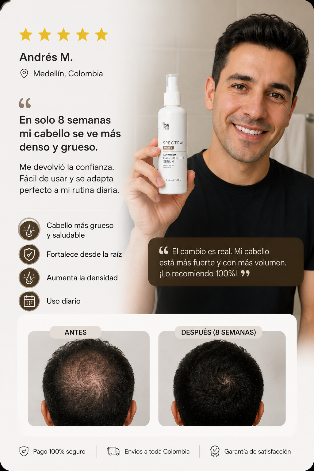 Cada día pierdes más cabello… pero todavía estás a tiempo de recuperarlo